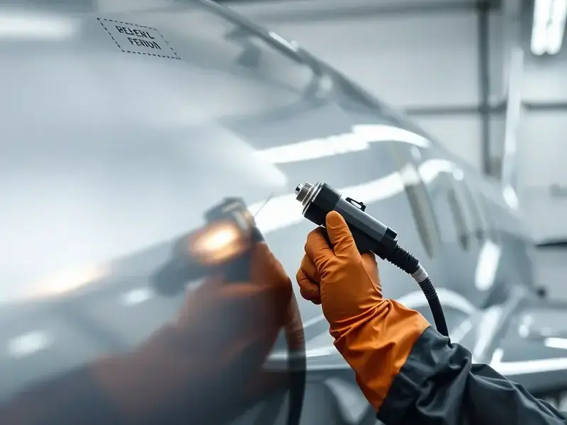 Professional aircraft painting process