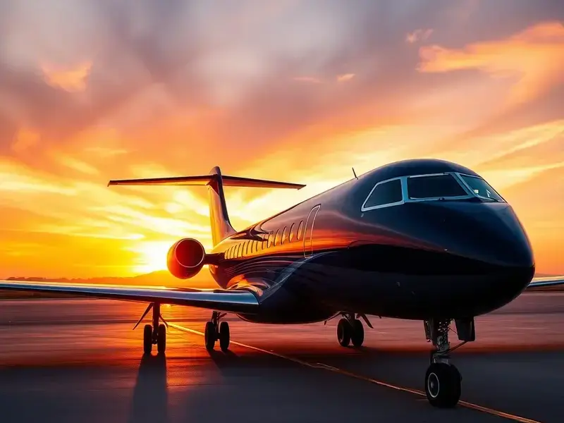 Deep Blue Corporate Jet