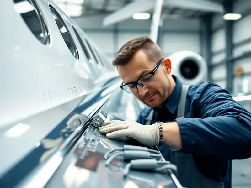 Professional aircraft repair work